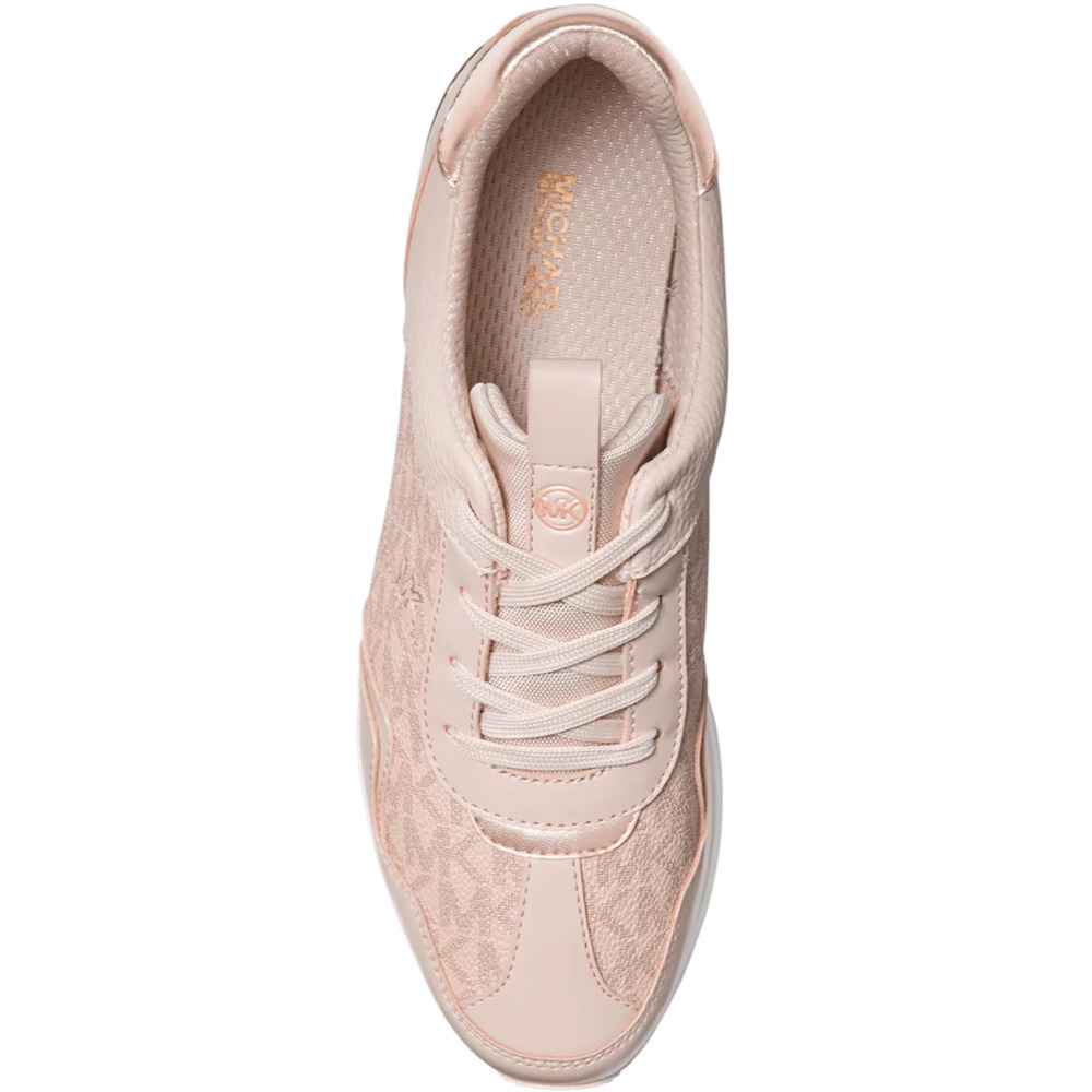 Michael Kors Women's Maddy Mixed-Media Trainer Sneaker Pink/Ballet - Medium - Picture 2 of 3